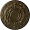 Ekena Millwork Oslo Ceiling Medallion (Fits Canopies up to 10 1/2"), Hand-Painted Brass, 28 1/8"OD x 1 3/4"P CM28OSBRS - alternate 1